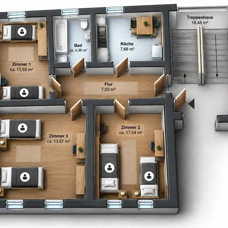Monteurwohnung 5 Apartment Schkeuditz